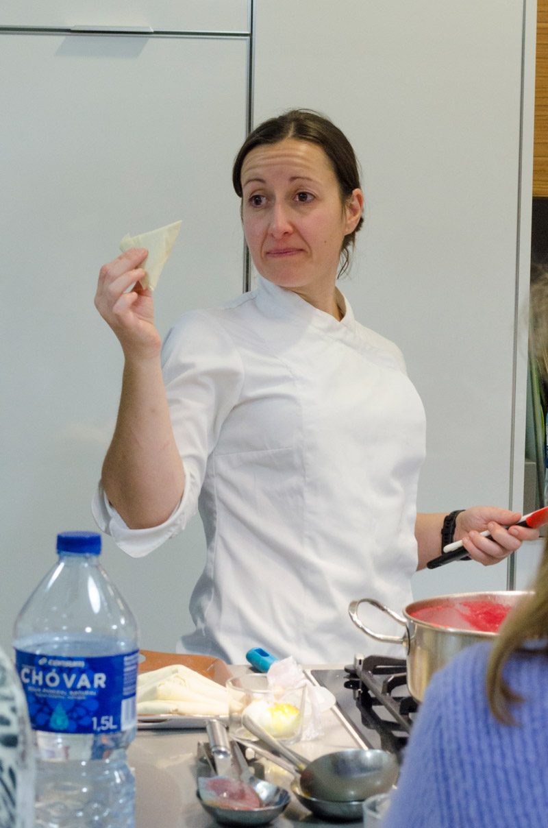 Curso de cocina. Cenas ligeras. Triángulos montado
