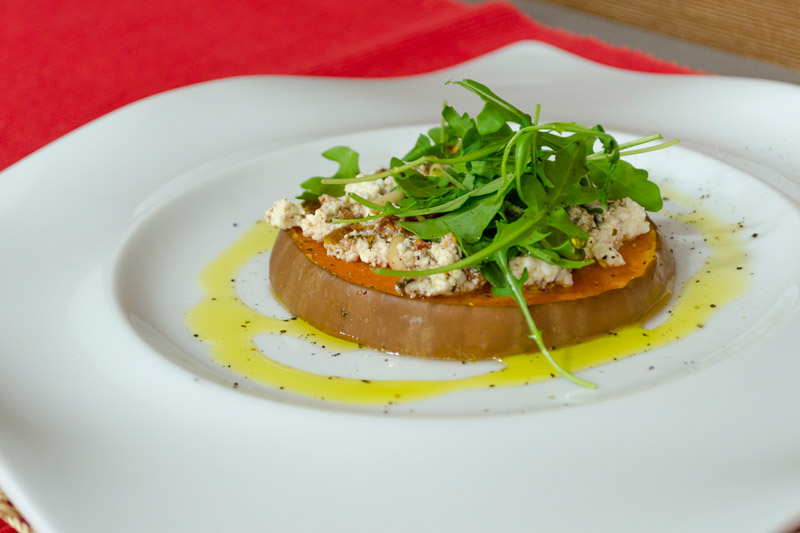 Curso de cocina. Cenas ligeras. Bruschetta de Calabaza con Requesón